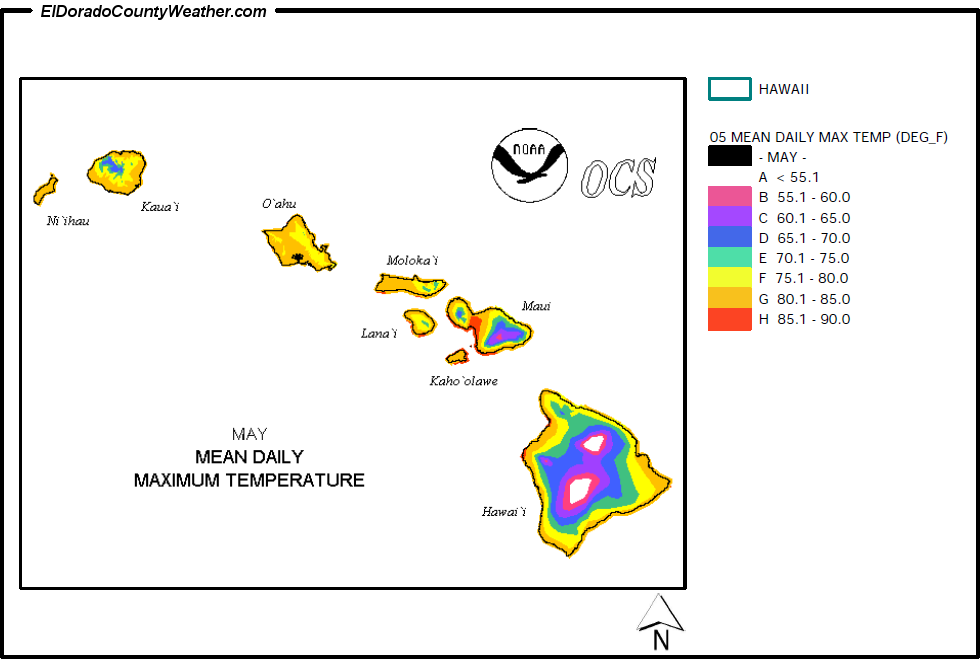 Alaska May Mean Daily Maximum Temperature